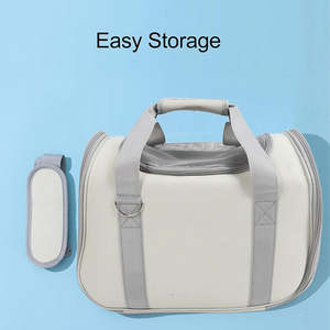 Bolsa de Transporte para Mascotas, Bolso de Mano para Perros y Gatos con Asa, Correa para Llevar al Hombro, Transpirable, Plegable, Aprobada por Aerolíneas - Product Image 6