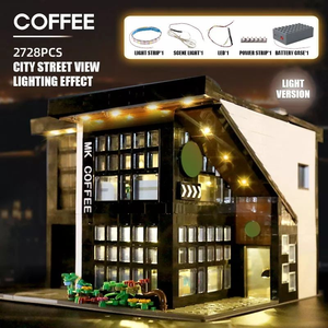 Mould King 16036 2728 Piezas Serie Street View, Cafetería, Bloques de Construcción, Modelo de Juguete Educativo Técnico, <span class=keywords><strong>Regalo</strong></span> Festivo - Product Image 3