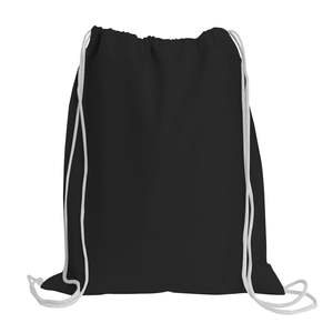 Promotion Customized Design Logo Cotton Drawstring Bag <b>Canvas</b> Sports Drawstring <b>Backpack</b> String <b>Backpack</b> for Gym Shopper Grocery - Product Image 2