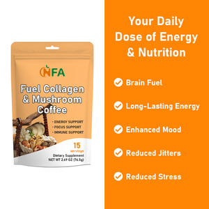 Natural Herbal Fuel Collagen & Mushroom Coffee Servings with Fuel Mushroom Proprietary Blend Support Enhanced Mood Servings - Product Image 2