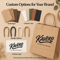 Sacs en papier kraft naturel personnalisés avec poignées torsadées pour l'emballage de boutiques, vente en gros, commandes en gros pour les marques