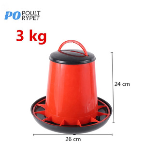 Nhựa 1.5 3 6Kg Tự Động Gà Vịt Ngỗng Chim Cút Chim Bồ Câu Feeing Xô Gia Cầm Trung Chuyển Cho Gà - Product Image 4