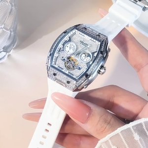 Envío Directo GELATU Reloj de Mujer Mecánico Automático de Lujo, Alta Calidad, Resistente al Agua, Esfera Luminosa con Diamantes, Elegante Tourbillon - Product Image 5