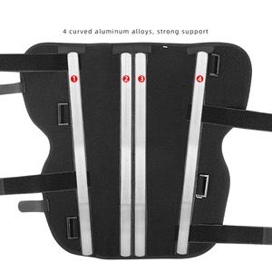 Attelle de jambe sportive professionnelle pour adultes, réglable, respirante, avec <span class=keywords><strong>genouillère</strong></span> articulée, attelle fine de soutien pour jambe droite, stabilisateur - Product Image 3