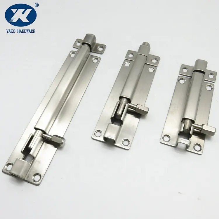 stainless steel door bolt security door latch tower barrel door bolt