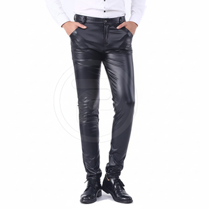 Dernière conception de pantalon en cuir personnalisé à bas prix pour hommes pantalon en cuir de qualité supérieure pour hommes - Product Image 1
