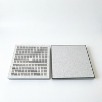 Plancher surélevé industriel XIANGLI en aluminium, finition PVC antistatique, léger, perforé pour une circulation optimale de l'air, idéal pour salles blanches et centres de données