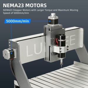 LUNYEE 4040 DIY CNC Router masaüstü oyma makinesi için 500W mil motoru ile ahşap freze sondaj ve oyma - Product Image 4