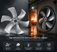 Ventilateur axial en aluminium S14 à haut rendement pour l'évacuation de la fumée et la ventilation anti-incendie