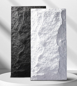 Hiện đại bán buôn PU đá đá nhân tạo Faux đá da Veneer tường bảng điều chỉnh không thấm nước bên ngoài PU tấm ốp cho phòng tập thể dục - Product Image 4