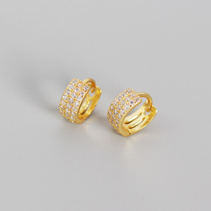 NUOVI <span class=keywords><strong>Orecchini</strong></span> Minimalisti alla Moda in <span class=keywords><strong>Argento</strong></span> Sterling 925 con Diamanti, <span class=keywords><strong>Orecchini</strong></span> <span class=keywords><strong>a</strong></span> <span class=keywords><strong>Cerchio</strong></span> Placcati Oro con <span class=keywords><strong>Piccoli</strong></span> Zirconi per Donne - Product Image 5