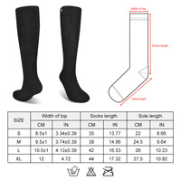 Chaussettes chauffantes électriques chauffantes à un bouton Savior pour hommes et femmes 7.4V 2200mAh Coolmax à 3 niveaux pour les jeunes