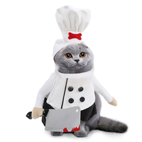 Costume de chien ou de chat pour Halloween, facile à porter, en polyester + ABS, pour cosplay de chef tueur.