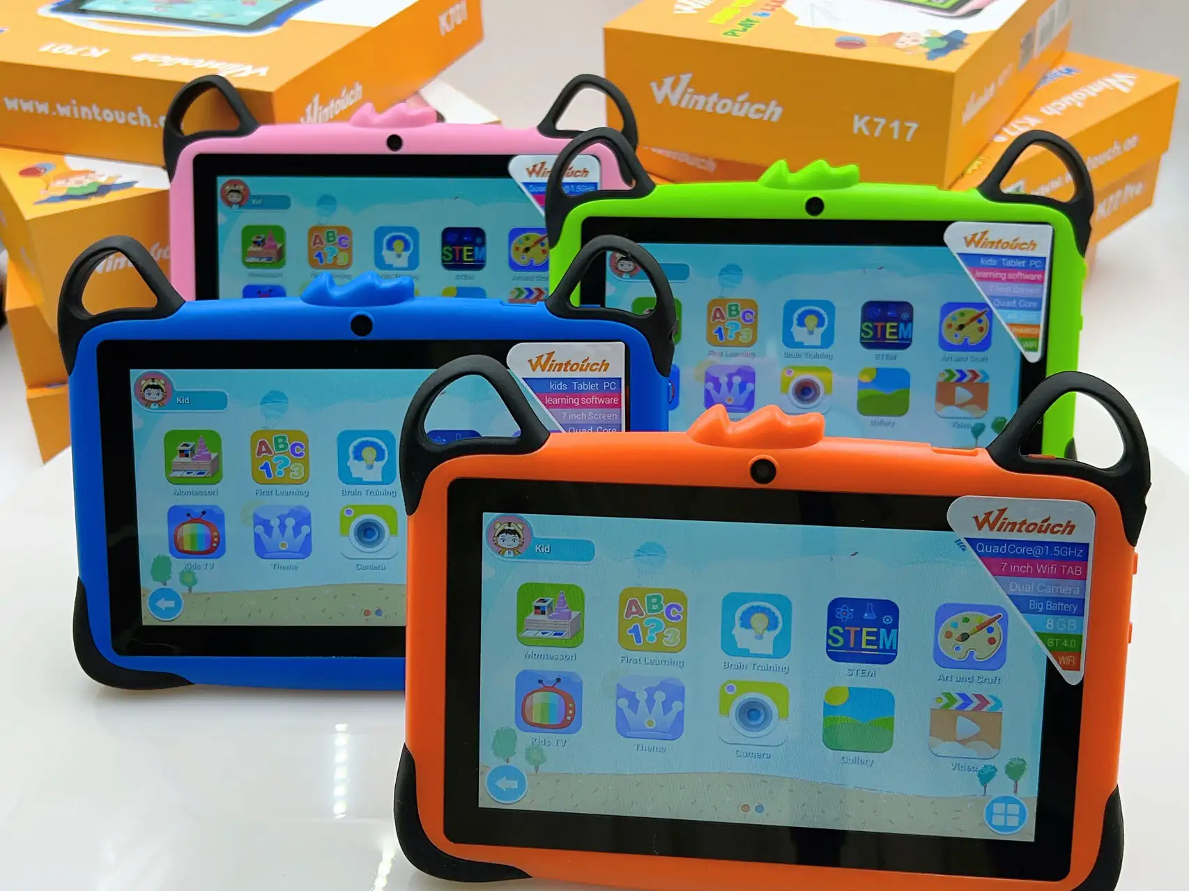 Grosir Tablet Pc Anak-anak Kustom Tablet Pendidikan Anak Android Terbaik untuk Pendidikan