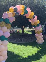 Kit de guirlande de ballons en plastique réglables avec bases remplissables et pinces à ballon pour sac à eau Pompe manuelle