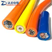 Palans électriques à câble en cuivre avec isolation PE H07VVH6 F 18C X 1,5 mm, câble suspendu pour appareil de levage de charges