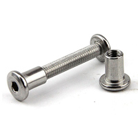 Vis Chicago et bornes de reliure métriques noires M5 x 22 mm en acier inoxydable 304/316 et aluminium, personnalisées OEM/ODM