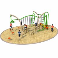 Estructura de Juego Multifuncional Moderna para Niños, de Grado Comercial, para Escalar al Aire Libre