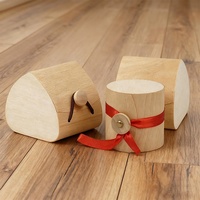 Boîte en bois de balsa en placage souple de forme ronde personnalisée, boîte de rangement pour sachets de thé ou de café en bois, boîte cadeau en bois de bouleau