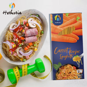 All'ingrosso <span class=keywords><strong>Pasta</strong></span> biologica Low Carb Konnyaku Conjac Shirataki cinese senza glutine tagliatelle secche vegane Spaghetti carote - Product Image 2