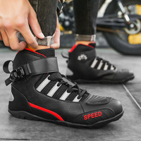 Chaussures de moto pour hommes et femmes, respirantes, protection tout-terrain, bottes de course, chaussures de locomotive
