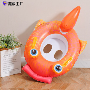 Bouée gonflable en forme de grenouille pour enfants de 0 à 5 ans, design cartoon, jouet flottant pour piscine - Product Image 2