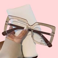 Lunettes anti-lumière bleue unisexes, monture carrée tendance, monture simple géométrique, lunettes de vue simples
