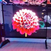 P6.25 Ultra Thin 90% Holograma de alta transparencia Pantalla LED Pared de video transparente para ventana de vidrio