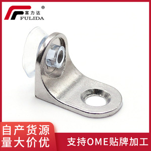 Stainless Steel Shelf Support Bracket With Suction Cup Nickel Plated For <b>Wardrobe</b> Wooden Board Fixing - Product Image 5