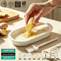 Keuken gadget keramische gember- en knoflookrasp met schuin oppervlak, handmatige kruidenmolen voor babyvoeding puree en keukengebruik