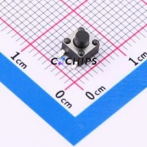 TS010-TBW1EH4.3 Tactile Switch SMD-4P,4.5x4.5mm Switch Single Pole Single Throw Round Button 1.8N Vertical Mount - Product Image 1