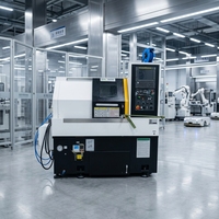 Tour CNC Mini M10(A2-5) haute précision avec tourelle d'outillage motorisé à pinces, broche 4500 tr/min et 8 stations d'outils pour fraisage et perçage