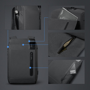 Kingsons Men's <b>Backpack</b> 20-35L With Usb Port For Daily Commute And Travel - Product Image 5