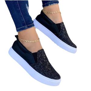 Nuevas Zapatillas Deportivas <span class=keywords><strong>de</strong></span> Lentejuelas a la Moda para Mujer, Talla Grande, Primavera Verano, Zapatos Planos Dorados para Ocio al Aire Libre, Mocasines Cómodos para <span class=keywords><strong>Dama</strong></span> - Product Image 5