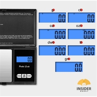 Timbangan elektronik baja tahan karat Mini, untuk perhiasan 200g/500g/0.01g/1KG timbangan emas 0.1g dapat disesuaikan