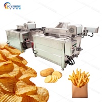 Friteuse à eau industrielle pour chips de banane et de plantain, machine à falafel au gaz, machine à frire JOYSHINE, friteuse automatique pour manioc et garri
