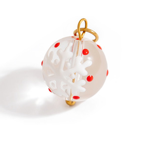 Christmas Themed Pendants Cartoon Reindeer Santa Claus Snowflake DIY Jewelry Accessories For Necklace Gift 80-110 Characters - Product Image 5