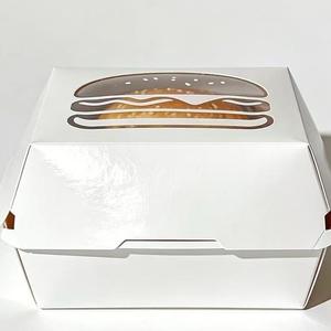 Recipiente de Papel Rectangular Desechable para Llevar, Caja Rectangular de Papel con Tapa para Llevar - Product Image 1