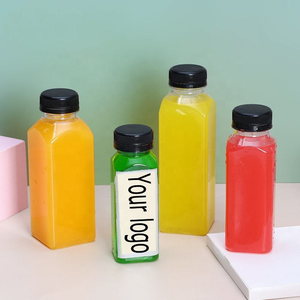 Vente en gros Bouteille de jus de boisson carrée en plastique PET de qualité alimentaire transparente de 16oz avec bouchon à vis en aluminium - Product Image 6