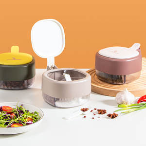 Tarro de especias para cocina, tamaño M, tapa de plástico hermética para almacenamiento de condimentos sólidos - Product Image 4