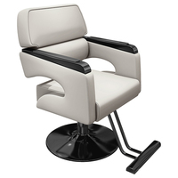 Fauteuil de Barbier Professionnel Rotatif Moderne 2025 pour Salon de Coiffure – Siège de Coiffage Relevable en Gros