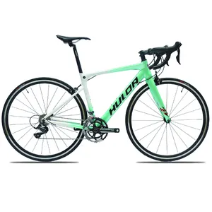 HULDA 18 скоростей Shimano углеродная вилка дорожные гоночные велосипеды 700C Продажа V тормоз алюминиевый сплав рама гоночный дорожный велосипед