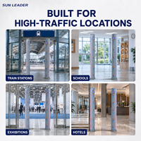 SUN LEADER Portique de détection radar de métaux OEM ODM pour la sécurité des entrées de métro, de stations de train et de projets de fouille XLD-Ha