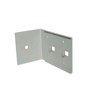 Support de fixation d'équipement en tôle métallique gris, usiné par CNC de précision, personnalisé par l'OEM d'usine