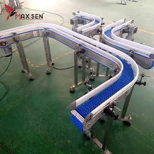 Transport Machine Modular Chain Conveyor With Metal Frame