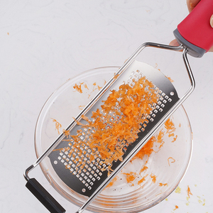 Beeman main en acier inoxydable citron manuel chocolat plat grossier cuisine légumes fromage râpe avec brosse - Product Image 6