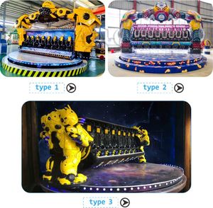 Manège <span class=keywords><strong>Robocop</strong></span> d'extérieur à rotation 360 degrés - Construction en fibre de verre et métal pour une expérience palpitante dans les centres commerciaux - Product Image 5