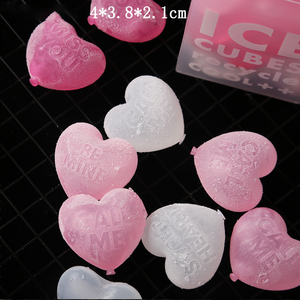 DD1557 Màu Hồng Tím Pe Cấp Thực Phẩm Ice Cubes Tình Yêu 15Pcs Đảng Uống Trang Trí Ice Khuôn Hình Trái Tim Tái Sử Dụng Ice Cubes - Product Image 6