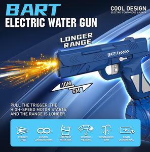 Pistola ad Acqua Elettrica Automatica in Plastica con Pompa Potente, Giocattolo Spruzzatore d'Acqua a Prova di Perdite con Luce - Product Image 4