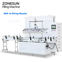 ZONESUN ZS-YTCR12A automatique 12 buses blanchiment eau résistant à la Corrosion chimique corrosif liquide bouteille Machine de remplissage